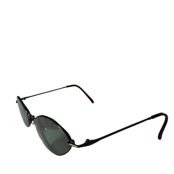 Vintage Nicole Miller Trinity 49-19 140 Dark Wine Oval Sunglasses FRAMES ONLY - Picture 5 of 12